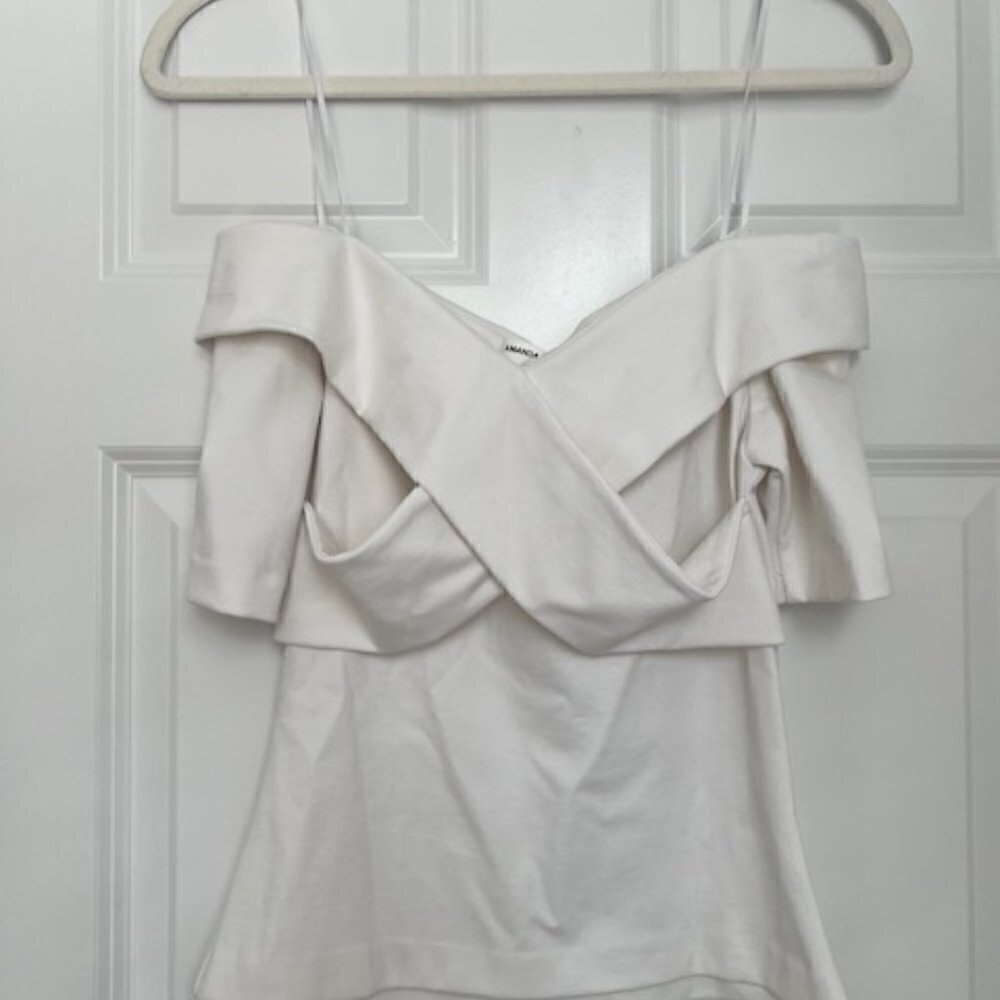 Amanda Uprichard Knit Criss Cross Top - Picture 4 of 5